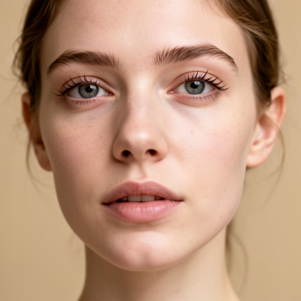 AI beauty preview — before and after lash, brow and lip enhancement before
